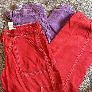 Women’s Garage Purple & Red Jeans - Double Pair